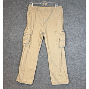 Unionbay Pants Mens‎ 34x30 Beige Khaki Cargo Pants Y2K Vintage Skater Baggy